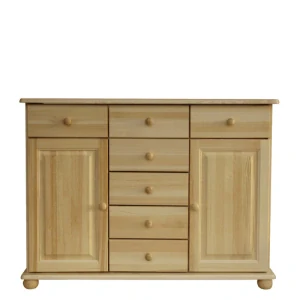 Dřevěná komoda WOOD 64 borovice masiv 125x92x42 cm