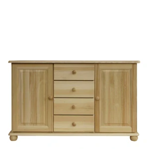Dřevěná komoda WOOD 57 borovice masiv 125x76x42 cm