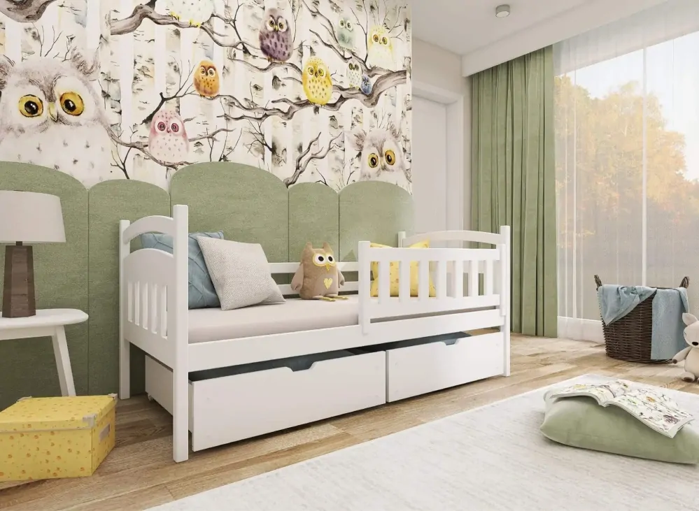 Postel TERRY s úložným prostorem 90x200 cm masiv - více odstínů