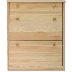 Dřevěný botník MB 82 borovice masiv 