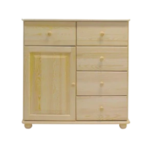 Dřevěná komoda MB 47  borovice masiv - šířka 100 cm