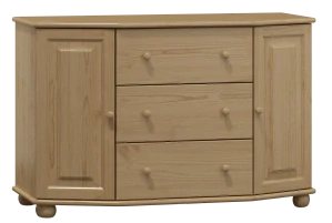 Dřevěná komoda MB 56 118x78 cm borovice masiv -více odstínů