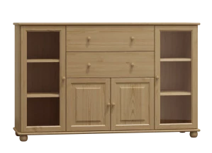 Dřevěná komoda MB 63 160x80 cm borovice masiv -více odstínů