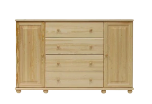 Dřevěná komoda MB 58 156x100 cm borovice masiv -více odstínů
