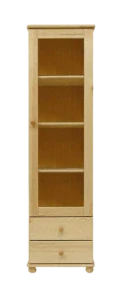 Dřevěná vitrína MB 69 borovice masiv 42x190x42 cm