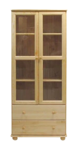 Dřevěná knihovna MB 68 borovice masiv 80x190x42 cm