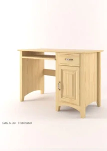 Dřevěný psací stůl DT 33 borovice masiv 110x75x60 cm