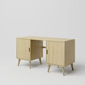 Dřevěný psací stůl DT 9A borovice masiv 142,5x75x55 cm