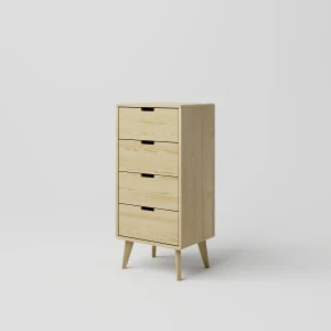 Moderní dřevěná komoda DT SCANDIA 14 borovice masiv - šířka 50 cm