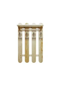 Dřevěná stěna - věšák s policí DT 353 50x80x29 cm  borovice masiv