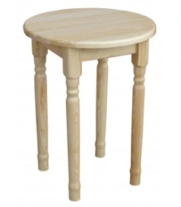 Dřevěný kruhový jídelní stůl 08 průměr 60cm