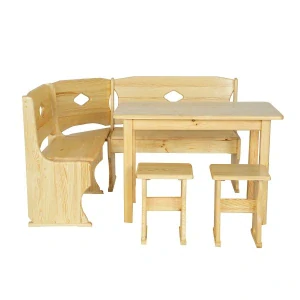 Set jídelní rohová lavice + stůl + taburety 103