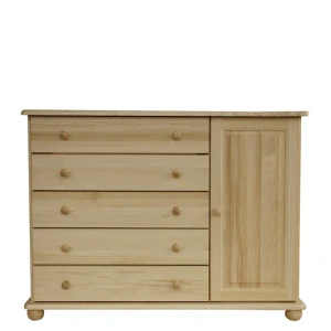 Dřevěná komoda WOOD 66 borovice masiv 125x92x42 cm