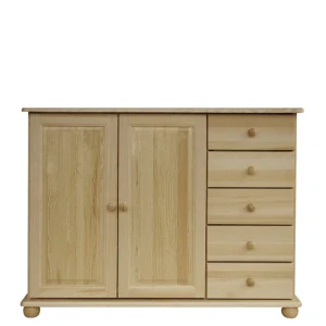 Dřevěná komoda WOOD 65 borovice masiv 125x92x42 cm