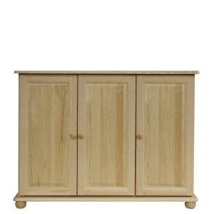 Dřevěná komoda WOOD 61 borovice masiv 125x92x42 cm