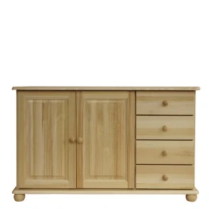 Dřevěná komoda WOOD 59 borovice masiv 125x76x42 cm