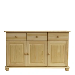 Dřevěná komoda WOOD 56 borovice masiv 125x76x42 cm