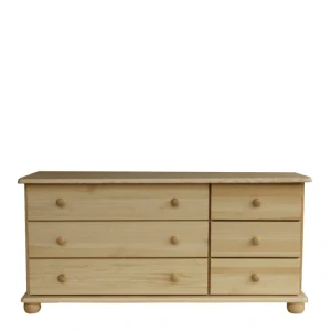 Dřevěná komoda WOOD 54 borovice masiv 125x59x42 cm