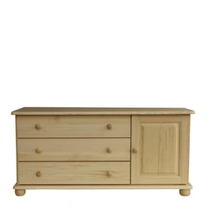 Dřevěná komoda WOOD 53 borovice masiv 125x59x42 cm