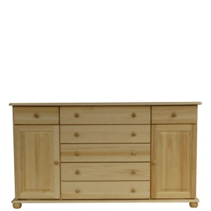 Dřevěná komoda WOOD 84 masiv - 165x42x92 cm