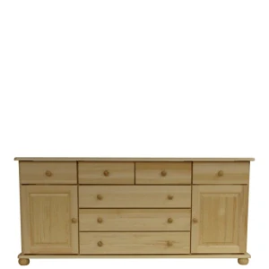 Dřevěná komoda WOOD 77 masiv - 165x42x76 cm