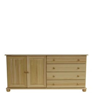 Dřevěná komoda WOOD 73 masiv - 165x42x76 cm