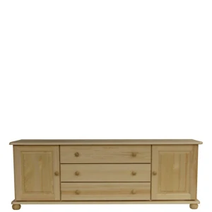 Dřevěná komoda WOOD 69 masiv - 165x42x59 cm