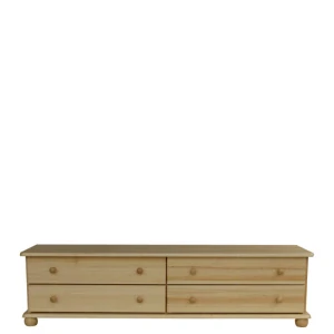 Dřevěná komoda WOOD 67 masiv - 165x42x43 cm