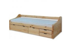  Dřevěná postel -jednolůžko DN131 borovice masiv 90x200 cm - více odstínů