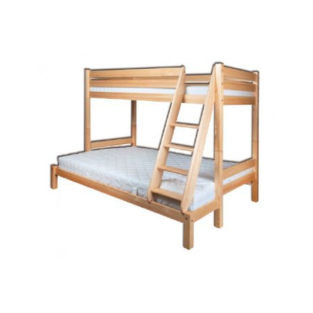 Dětská patrová postel DN155 90/140x200cm s rozšířeným spodním lůžkem