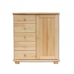 Dřevěná komoda DN152 borovice masiv 85x92x42 cm