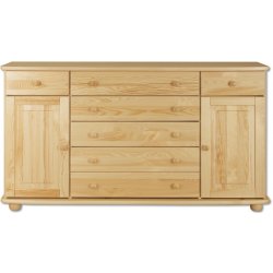 Kombinovaná komoda DN150 borovice masiv 165x92x42 cm