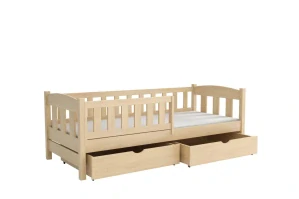 Postel WOOD 002 borovice masiv 80x180 cm