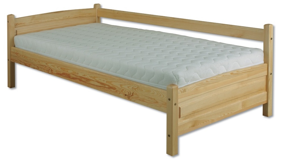 Masivní dřevěná postel -jednolůžko DN133 borovice masiv 90x200 cm