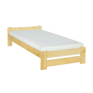 Masivní dřevěná postel - jednolůžko DN123/099 borovice masiv 100 x 200 cm