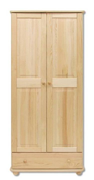 Masivní dřevěná šatní skříň DN102 - šířka 85 cm