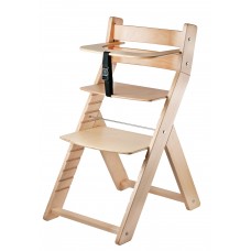 Jídelní rostoucí židle LUCA -001 natur lak -ergonomický sedák