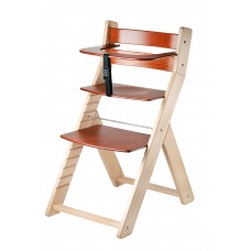 Jídelní rostoucí židle LUCA -002 natur lak/ třešeň -ergonomický sedák