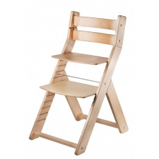 Jídelní rostoucí židle SANDY - 001 natur/natur s ergonomický sedákem