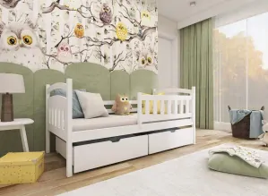 Postel TERRY s úložným prostorem 90x200 cm masiv - více odstínů