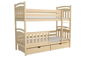 Patrová postel WOOD 003 90x200 cm borovice masiv - více odstínů