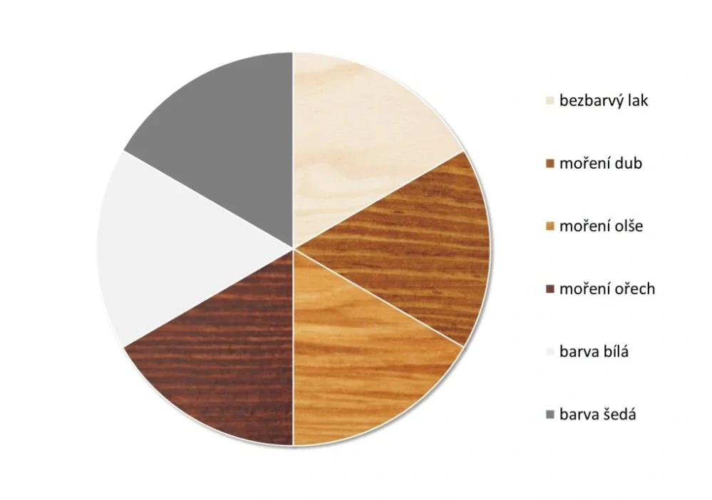 Dřevěná knihovna MB 97 borovice masiv 90x190x42 cm