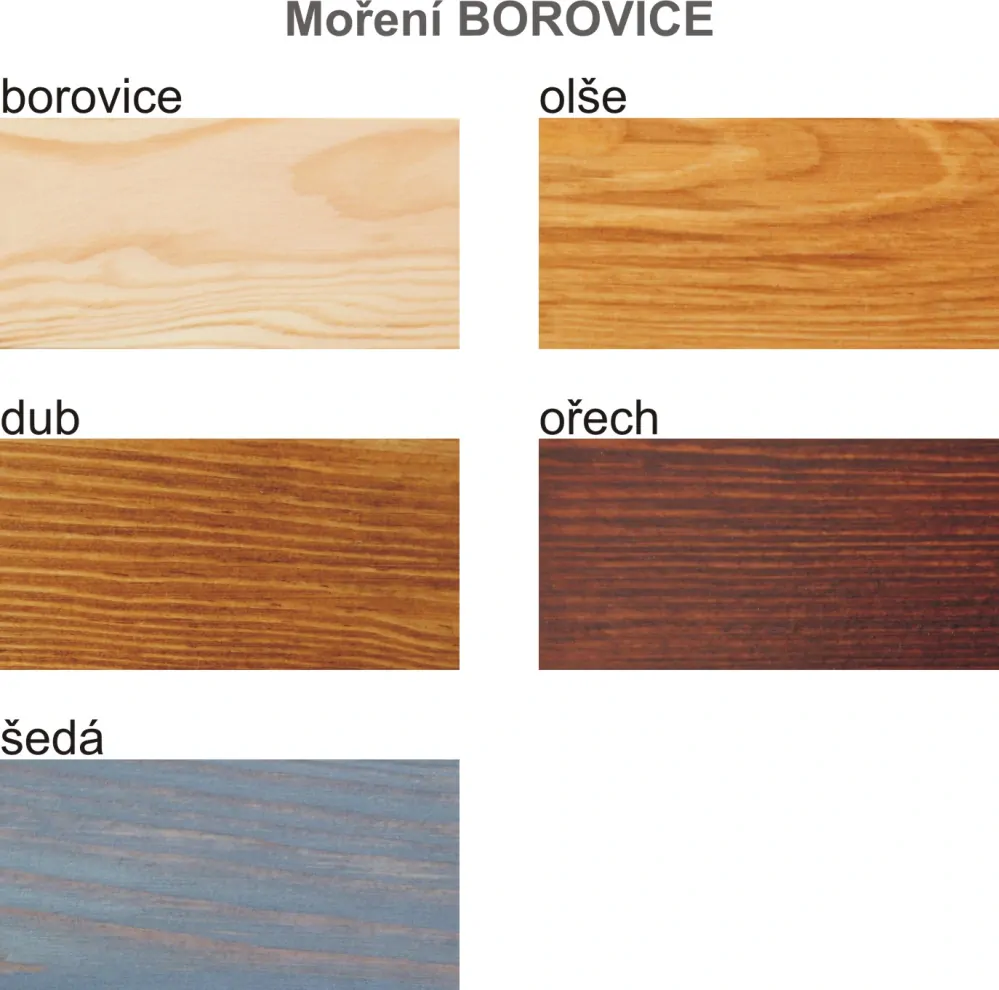 Jednolůžko DN122 borovice masiv 90 x 200 cm - více odstínů