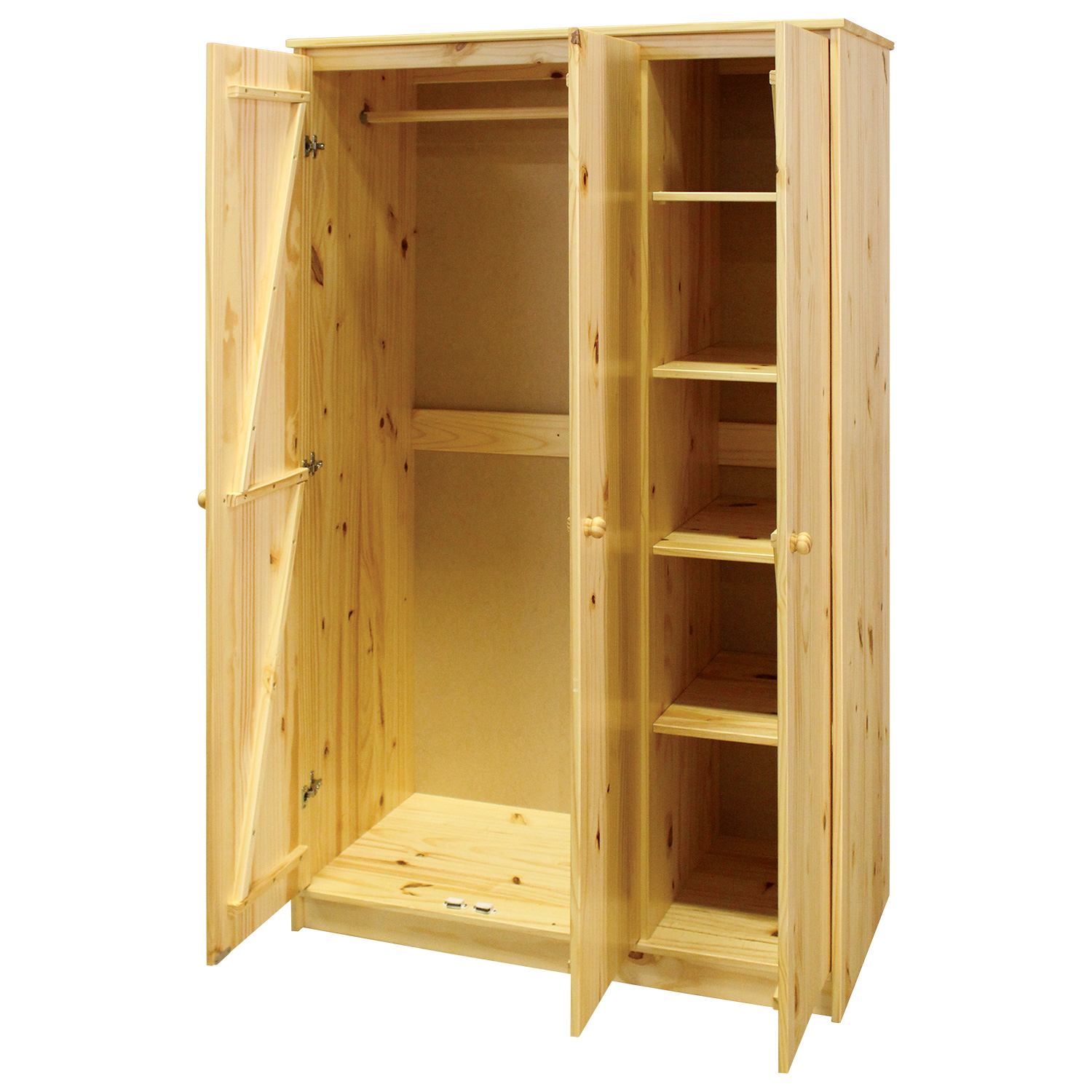 Šatní skříň 3dvéřová I8877 lakovaná - šířka 107 cm 