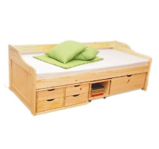 Postel Maxima 8809 90 x 200 cm s úložným prostorem masiv